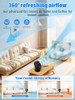 MITREAL DESK FAN FOR BEDROOM - 8000MAH RECHARGEABLE AIR CIRCULATOR - BLACK MITREAL DESK FAN FOR BEDROOM - 8000MAH RECHARGEABLE AIR CIRCULATOR - BLACK