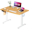 SMUG STANDING DESK, 48" x 24" INCH, ELECTRIC HEIGHT ADJUSTABLE - OAK SMUG STANDING DESK, 48" x 24" INCH, ELECTRIC HEIGHT ADJUSTABLE - OAK