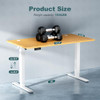 SMUG STANDING DESK, 48" x 24" INCH, ELECTRIC HEIGHT ADJUSTABLE - OAK SMUG STANDING DESK, 48" x 24" INCH, ELECTRIC HEIGHT ADJUSTABLE - OAK