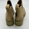 MEMON WOMEN'S CHELSEA BOOTS CASUAL CHUNKY HEEL SLIP ON ELASTIC - 8.5 - KHAKI New MEMON WOMEN'S CHELSEA BOOTS CASUAL CHUNKY HEEL SLIP ON ELASTIC - 8.5 - KHAKI New