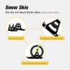 Strider 14x Sport Snow Skis Set Transform Balance Bike into Sled PSKISET-14-BK Strider 14x Sport Snow Skis Set Transform Balance Bike into Sled PSKISET-14-BK