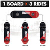 3-in-1 Skateboard Trick, Cruiser & Trainer Set, Slide & Ride Tech | 3-in-1 Red 3-in-1 Skateboard Trick, Cruiser & Trainer Set, Slide & Ride Tech | 3-in-1 Red
