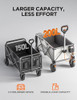 Litheli Collapsible Wagon Cart with Wheels Foldable U20HW01-0A115 - Gray Litheli Collapsible Wagon Cart with Wheels Foldable U20HW01-0A115 - Gray
