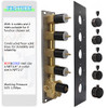 HOMEDEC OIL RUBBED BRONZE BRASS SHOWER VALVE TRIM KIT, HDC-HSTZ4BS-21-0331-01 HOMEDEC OIL RUBBED BRONZE BRASS SHOWER VALVE TRIM KIT, HDC-HSTZ4BS-21-0331-01