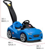 STEP2 WHISPER RIDE CRUISE, 34" H x 19" W x 46" D - BLUE New STEP2 WHISPER RIDE CRUISE, 34" H x 19" W x 46" D - BLUE New