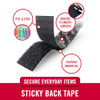 VELCRO BRAND VELCRO Brand 5 Ft x 3/4 In Tape Roll with Adhesive 90086 - BLACK New VELCRO BRAND VELCRO Brand 5 Ft x 3/4 In Tape Roll with Adhesive 90086 - BLACK New