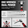 IRONCUBE 53-PIECE SOCKET RATCHET WRENCH 20-IN-1 WITH 2-IN-1 WRENCH BLACK/RED