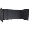 LUMEAH ADJUSTABLE DESK SCREEN WITH RETURNS POLYESTER ASH LUAD48301A New LUMEAH ADJUSTABLE DESK SCREEN WITH RETURNS POLYESTER ASH LUAD48301A New