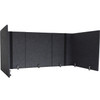 LUMEAH ADJUSTABLE DESK SCREEN WITH RETURNS POLYESTER ASH LUAD48301A New LUMEAH ADJUSTABLE DESK SCREEN WITH RETURNS POLYESTER ASH LUAD48301A New