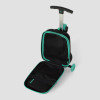 ROLL RIDER SOFTSIDE MEDIUM CHECKED SCOOTER SUITCASE - TEAL ROLL RIDER SOFTSIDE MEDIUM CHECKED SCOOTER SUITCASE - TEAL
