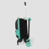 ROLL RIDER SOFTSIDE MEDIUM CHECKED SCOOTER SUITCASE - TEAL ROLL RIDER SOFTSIDE MEDIUM CHECKED SCOOTER SUITCASE - TEAL
