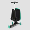 ROLL RIDER SOFTSIDE MEDIUM CHECKED SCOOTER SUITCASE - TEAL ROLL RIDER SOFTSIDE MEDIUM CHECKED SCOOTER SUITCASE - TEAL