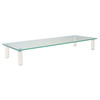 Kantek Glass Monitor Riser 5mm Tempered Glass Platform MS370 - Clear Glass Kantek Glass Monitor Riser 5mm Tempered Glass Platform MS370 - Clear Glass