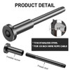 BLIKA 20 Pack 1/8" Black Stainless Steel Receiver Swage Stud Cable Railing BLIKA 20 Pack 1/8" Black Stainless Steel Receiver Swage Stud Cable Railing