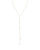 REBECCA MINKOFF FLOATING SIMULATED PEARL LARIAT NECKLACE, 18" - GOLD New REBECCA MINKOFF FLOATING SIMULATED PEARL LARIAT NECKLACE, 18" - GOLD New