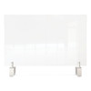 GHENT CLEAR PARTITION EXTENDER WITH ATTACHED CLAMP THERMOPLASTIC SHEETING New GHENT CLEAR PARTITION EXTENDER WITH ATTACHED CLAMP THERMOPLASTIC SHEETING New