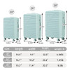 20"/24"/28" 3 pcs/set in ABS Spinner Wheel Luggage, Carry on (Mint Green) 20"/24"/28" 3 pcs/set in ABS Spinner Wheel Luggage, Carry on (Mint Green)