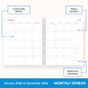 BLUE SKY 2026 MONTHLY PLANNER CALENDAR, 8" X 10", FLEXIBLE Cover, Joselyn BLUE SKY 2026 MONTHLY PLANNER CALENDAR, 8" X 10", FLEXIBLE Cover, Joselyn