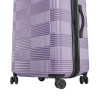 AMERICAN TOURISTER NXT HARDSIDE LARGE CHECKED SPINNER SUITCASE - PURPLE