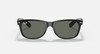 RAY BAN NEW WAYFARER CLASSIC 52-18 - BLACK FRAME/ GREEN LENS