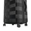 AMERICAN TOURISTER NXT CHECKERED HARDSIDE CARRY ON SPINNER SUITCASE - BLACK