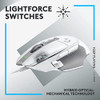 Logitech G502 X Wired Gaming Mouse Lightforce Hybrid Optical 810-007921 - WHITE