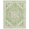 MARSAIL 8X10 MACHINE WASHABLE AREA RUG, SOFT & SLIP-RESISTANT - GREEN