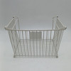 GENERIC STACKABLE WIRE BASKET WITH LABEL HOLDERS LENGTH 11 X 10 X 7 - WHITE