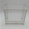 GENERIC STACKABLE WIRE BASKET WITH LABEL HOLDERS LENGTH 11 X 10 X 7 - WHITE