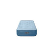 INTEX MID RISE HEXBEAM 14" ELECTRIC PUMP TWIN AIR MATTRESS PVC - BLUE New