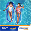 SWIMWAYS SPRING FLOAT PREMIUN BLUE LOUNGE CHAIR - BLUE New