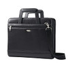 SAMSONITE VINYL 3-RING PADFOLIO WITH HANDLES AND SHOULDER STRAP - BLACK