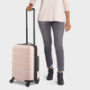 OPEN STORY HARDSIDE CARRY ON SPINNER SUITCASE - PINK New