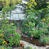 FOLLOOK GARDEN ARCH TRELLIS CLIMBING NON-WOVEN FABRIC 7.8FT TALL PE-COATED BLACK