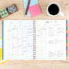 AT-A-GLANCE HARMONY ACADEMIC WEEKLY MONTHLY PLANNER 8 1/2" X 11" - RETRO BLUE New
