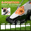 Litheli 40V (2 x 20V) 16" Electric Lawn Mower Cordless Walk U20LM00-0A210 - Gray