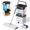 MIDYB MOP AND BUCKET SET,MOP, WRINGER SET,AUTOMATIC SEPARATES DIRTY - WHITE
