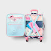 CAT & JACK KIDS' SOFTSIDE CARRY ON SPINNER SUITCASE - HEARTS