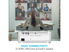 Optoma EH401 Bright Compact 4000 lumens 1080p Full HD 3D DLP Projector, White