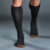 TOMMY COPPER COMPRESSION KNEE SUPPORT HIGH SOCK 2PK- SIZE L/XL - BLACK