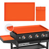 GUSOYO FULL-EDGE 36" BLACKSTONE SILICONE GRIDDLE COVER, PREMIUM FOOD - ORANGE