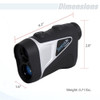 SERENELIFE GOLF LASER RANGE FINDER MONOCULAR PIN-SEEKING ZOOM - BLACK/SILVER