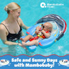 MAMBOBABY SUNNY NAVIGATOR BABY POOL FLOAT WITH CANOPY SAFE COMFORTABLE - BLUE