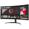 LG UltraWide 34WR50QK-B 34" WQHD Curved Monitor, Black