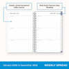 Blue Sky 2026 Weekly and Monthly Planner Calendar January 2026 - December 2026 New