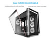 SAMA V60 PC Case, Mid-Tower Computer Case, A Curved Tempered Glass, 7