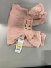 CAT & JACK BABY GIRLS' EMBROIDERED RUFFLE LONG SLEEVE ROMPER - SIZE 0-3M - PINK New