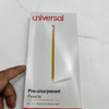 UNIVERSAL #2 PRE-SHARPENED WOODCASE PENCIL, HB (#2), BLACK LEAD 24/PACK