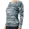 KANU SURF WOMEN'S UPF 50+ LONG SLEEVE ACTIVE SWIM TEE & TOP SIZE M BLACK/GRAY New