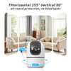 JWQPO Indoor Camera 5G, 2.4G WiFi Security Instant 911 Alert, 360° Pan/Tilt